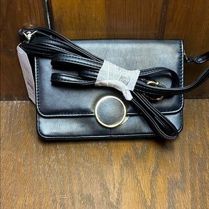 Black Crossbody Wallet/Bag with Removable Strap
